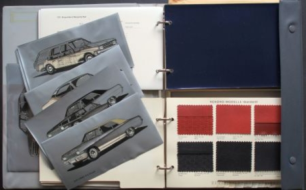 Opel Modelprogram Color and Trim 1967 Dealermap mit original presentations in Opelmap (8689)